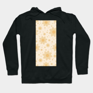 Bold and sweet retro floral in creams and buttery yellows Hoodie